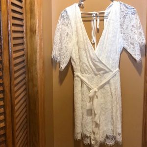 White lace romper
